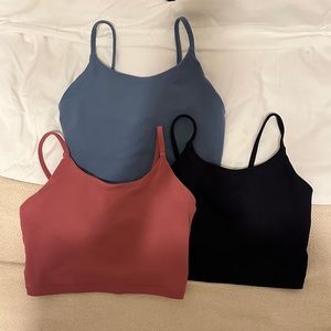Athletic Crop Tops - set of 3